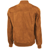 Emilio Romanelli Brown Calfskin Men Bomber Jacket